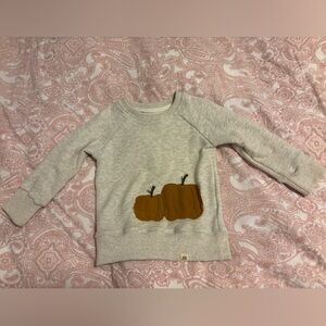 Little Road Co EUC Heathered Cream Sweatshirt with Pumpkin Patch Size 2Y